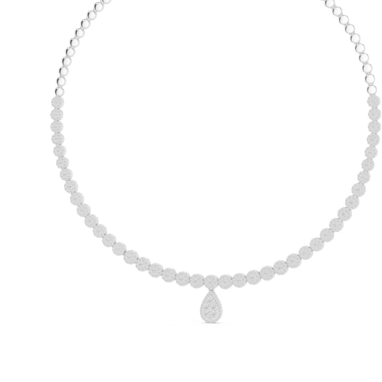 Pear Lab Grown Diamond Halo Pendant
