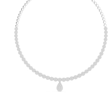 Pear Lab Grown Diamond Halo Pendant
