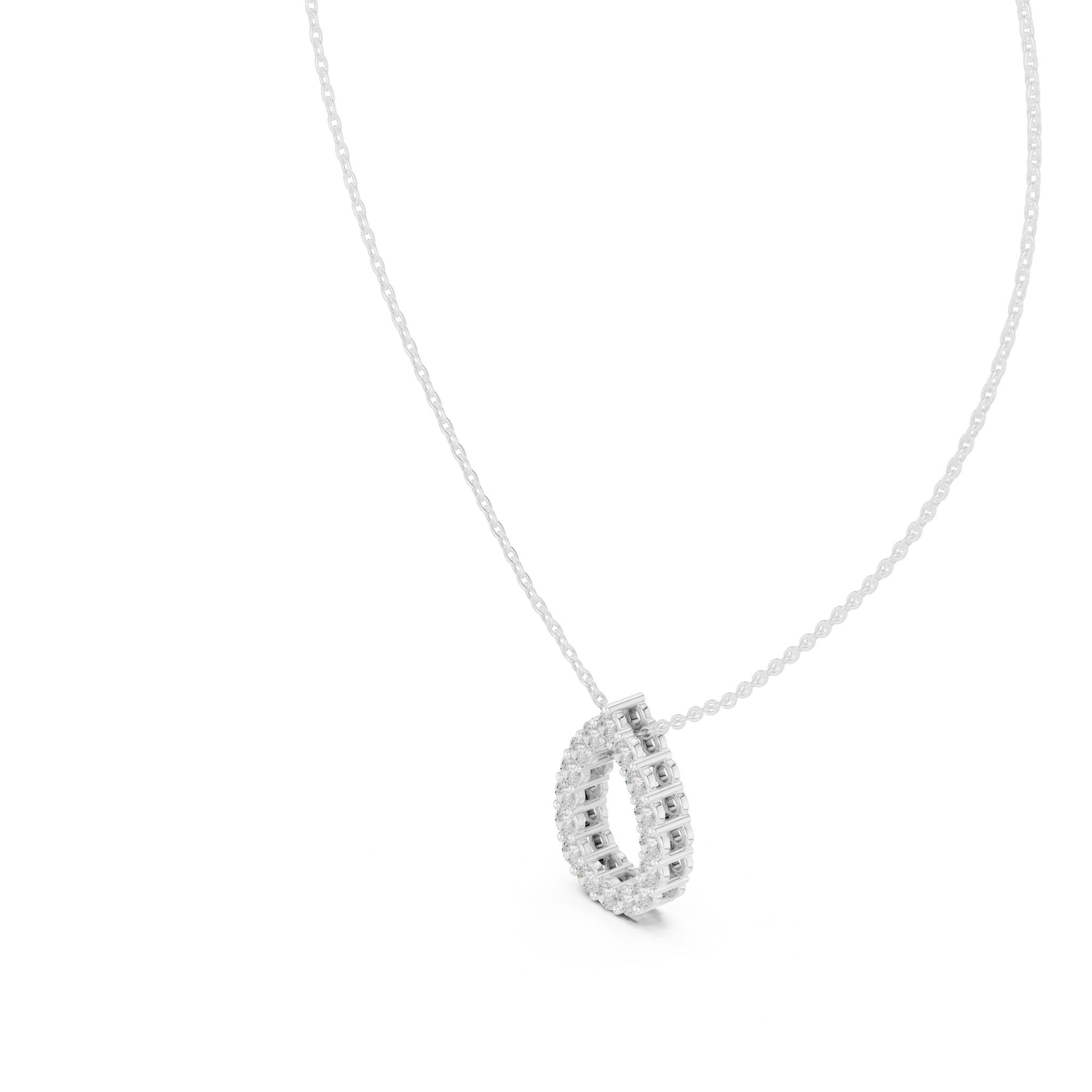 Pear Lab Grown Diamond Halo Pendant