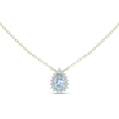 Pear Lab Grown Diamond Halo Pendant