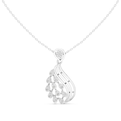 Pear Lab Grown Diamond Halo Pendant