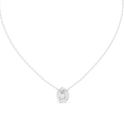 Pear Lab Grown Diamond Halo Pendant