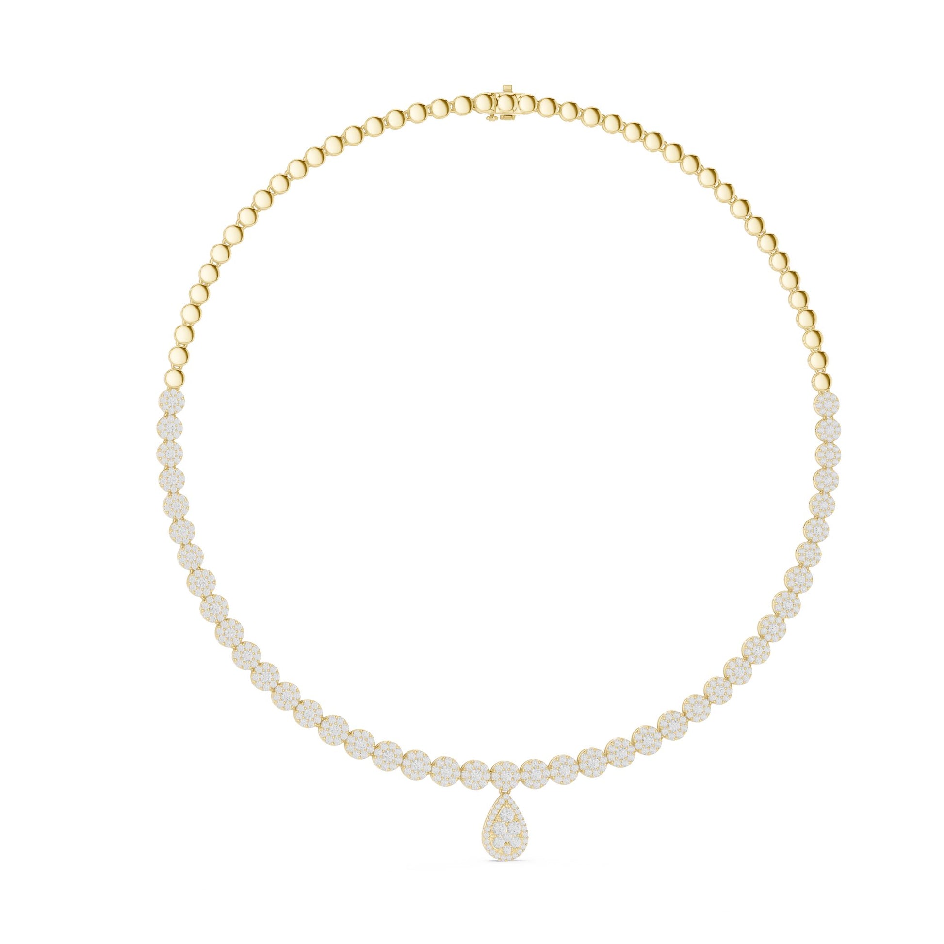 Pear Lab Grown Diamond Halo Pendant