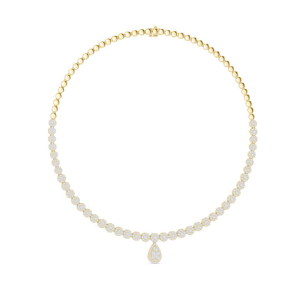 Pear Lab Grown Diamond Halo Pendant