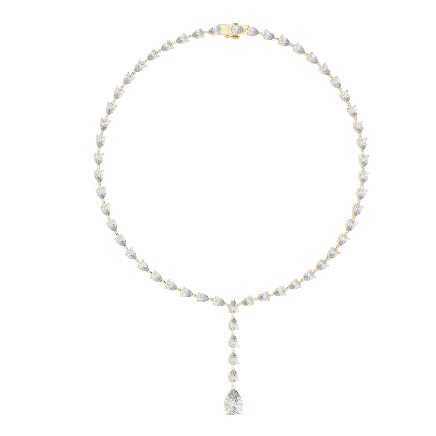 Pear Lab Grown Diamond Halo Pendant