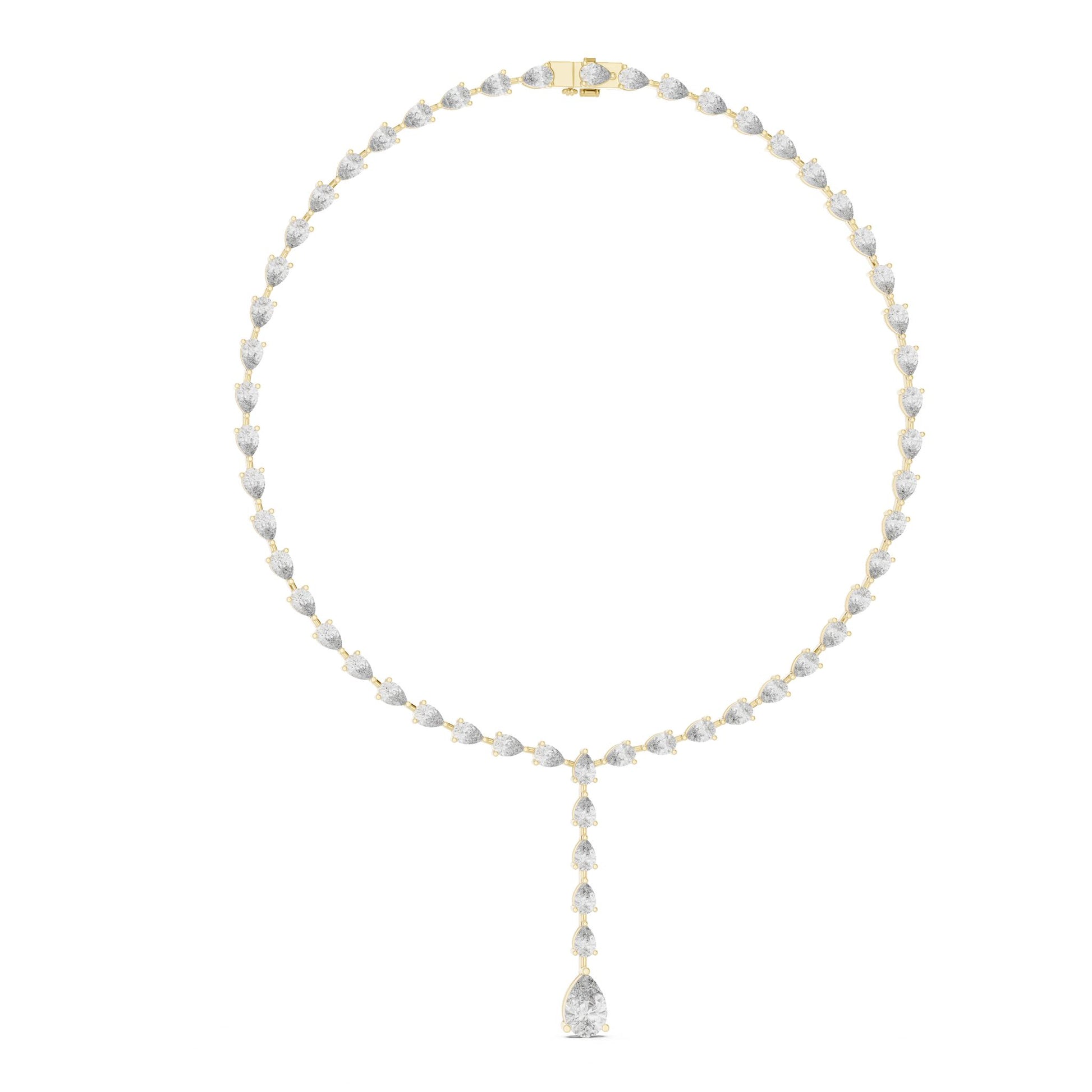 Pear Lab Grown Diamond Halo Pendant