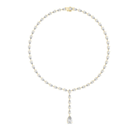 Pear Lab Grown Diamond Halo Pendant