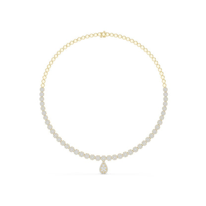 Pear Lab Grown Diamond Halo Pendant