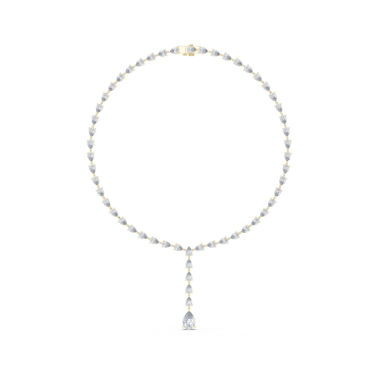 Pear Lab Grown Diamond Halo Pendant