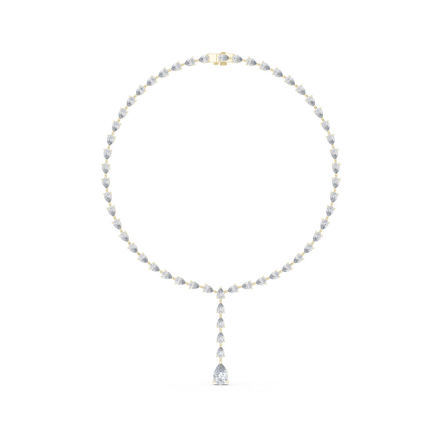 Pear Lab Grown Diamond Halo Pendant