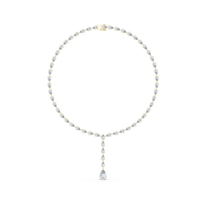 Pear Lab Grown Diamond Halo Pendant