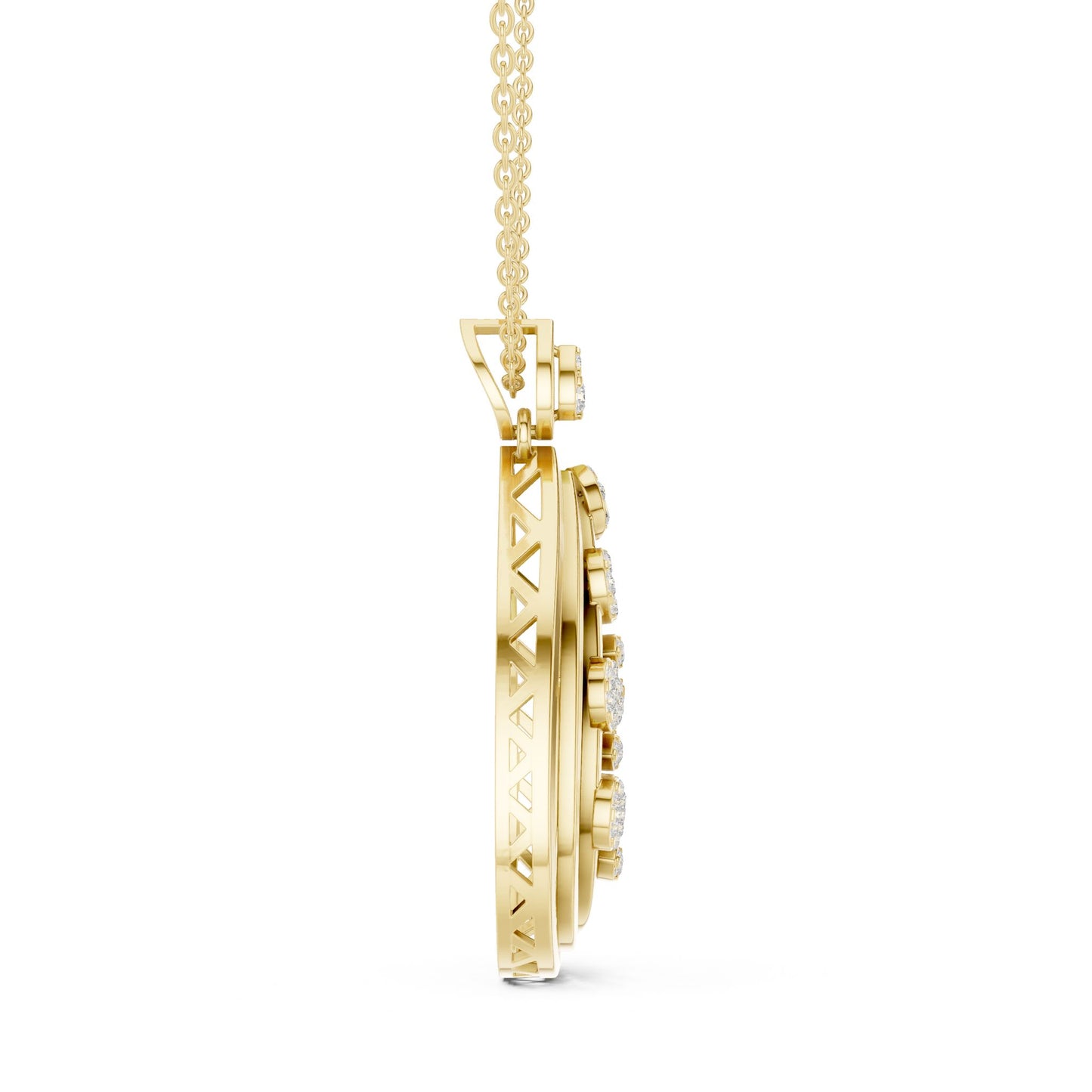 Pear Lab Grown Diamond Halo Pendant