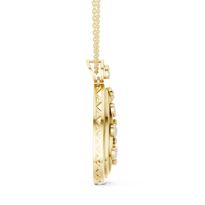 Pear Lab Grown Diamond Halo Pendant