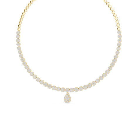 Pear Lab Grown Diamond Halo Pendant