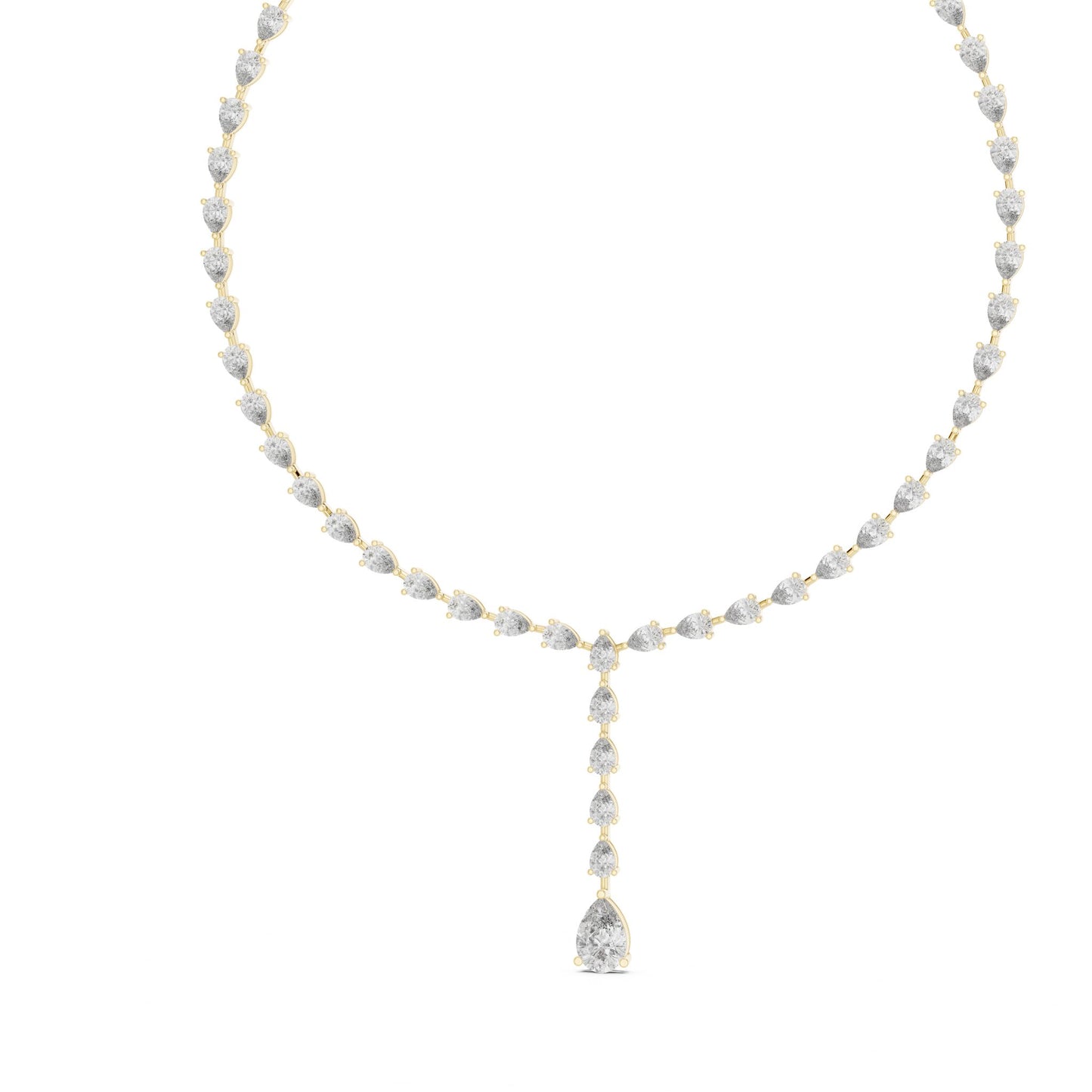 Pear Lab Grown Diamond Halo Pendant