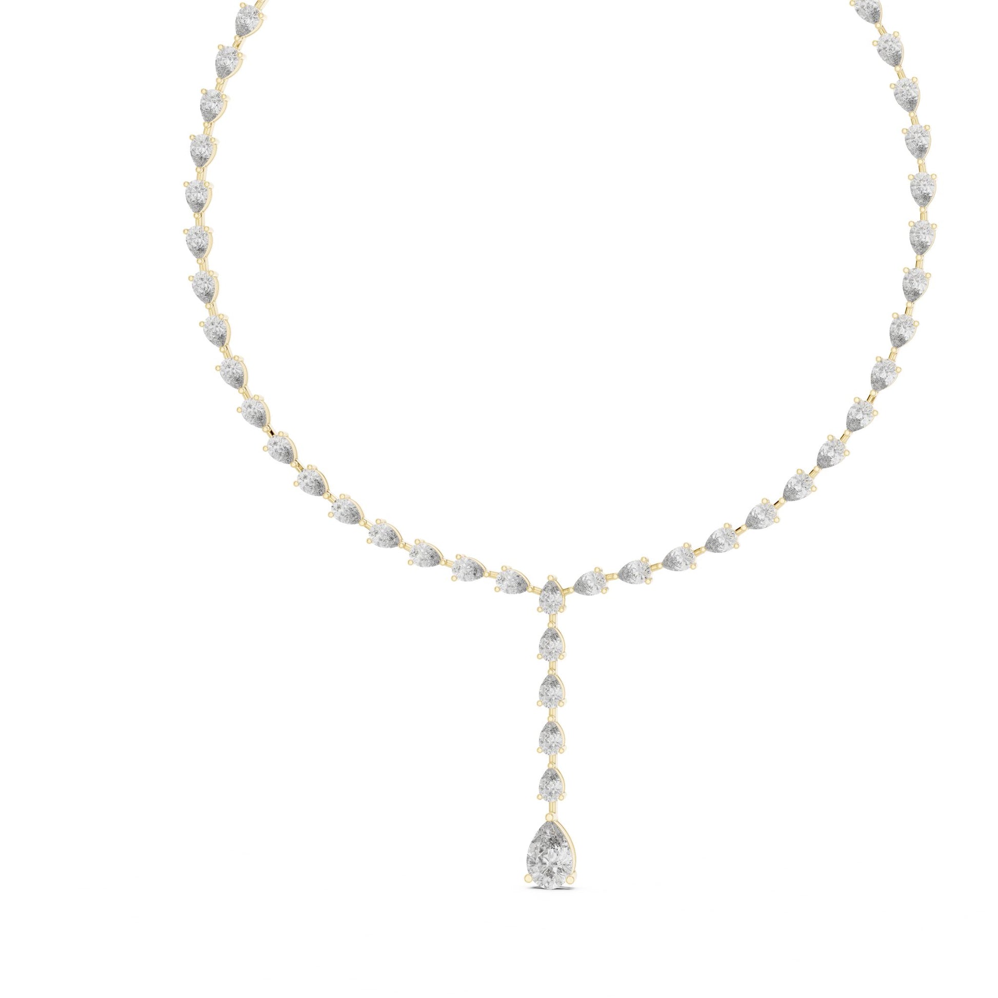 Pear Lab Grown Diamond Halo Pendant