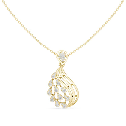 Pear Lab Grown Diamond Halo Pendant
