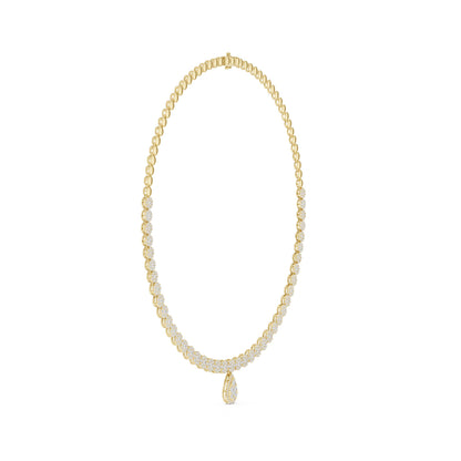 Pear Lab Grown Diamond Halo Pendant