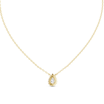 Pear Lab Grown Diamond Halo Pendant