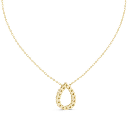 Pear Lab Grown Diamond Halo Pendant