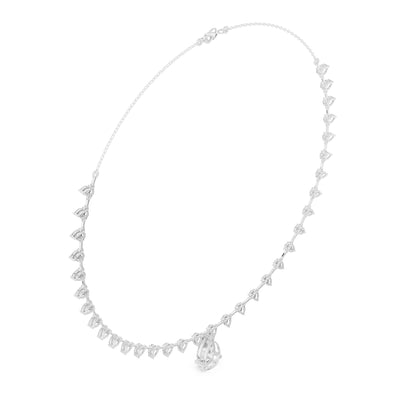 Pear Lab Grown Diamond Pave Pendant