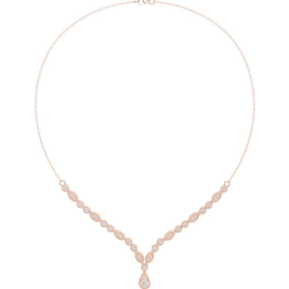 Pear Lab Grown Diamond Side-Stone Pendant
