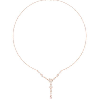Pear Lab Grown Diamond Side-Stone Pendant