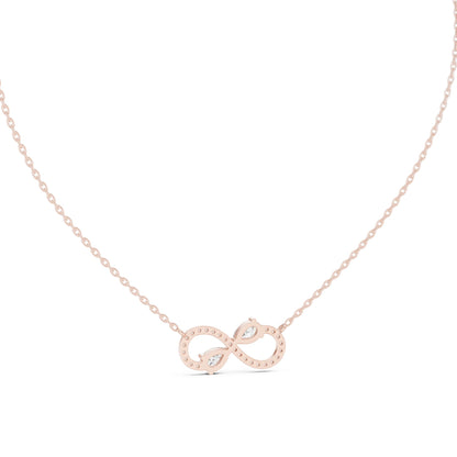 Pear Lab Grown Diamond Side-Stone Pendant