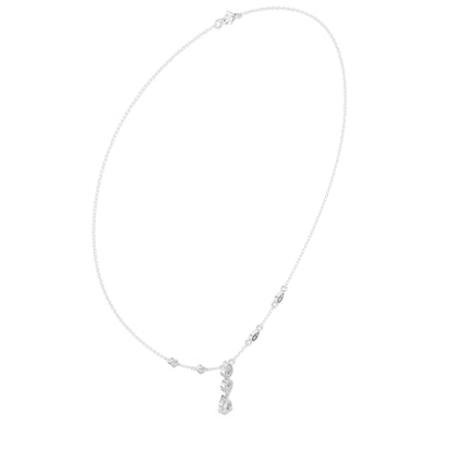 Pear Lab Grown Diamond Side-Stone Pendant