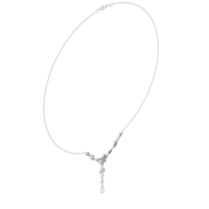 Pear Lab Grown Diamond Side-Stone Pendant