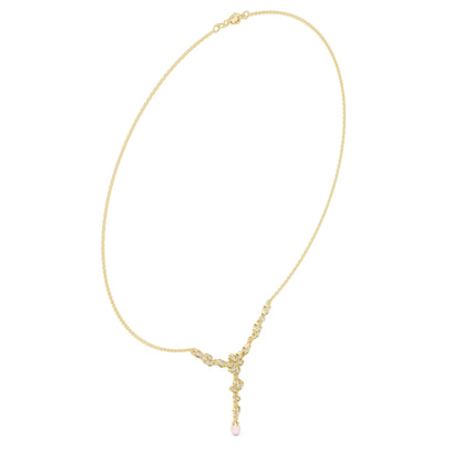 Pear Lab Grown Diamond Side-Stone Pendant