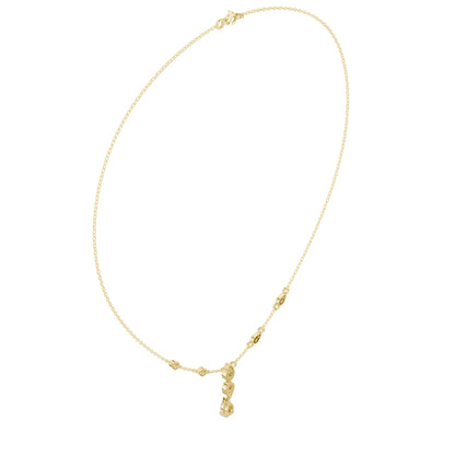 Pear Lab Grown Diamond Side-Stone Pendant