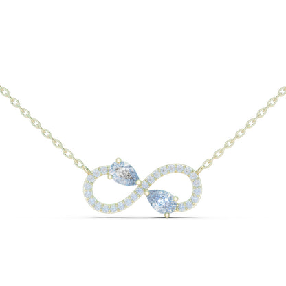 Pear Lab Grown Diamond Side-Stone Pendant