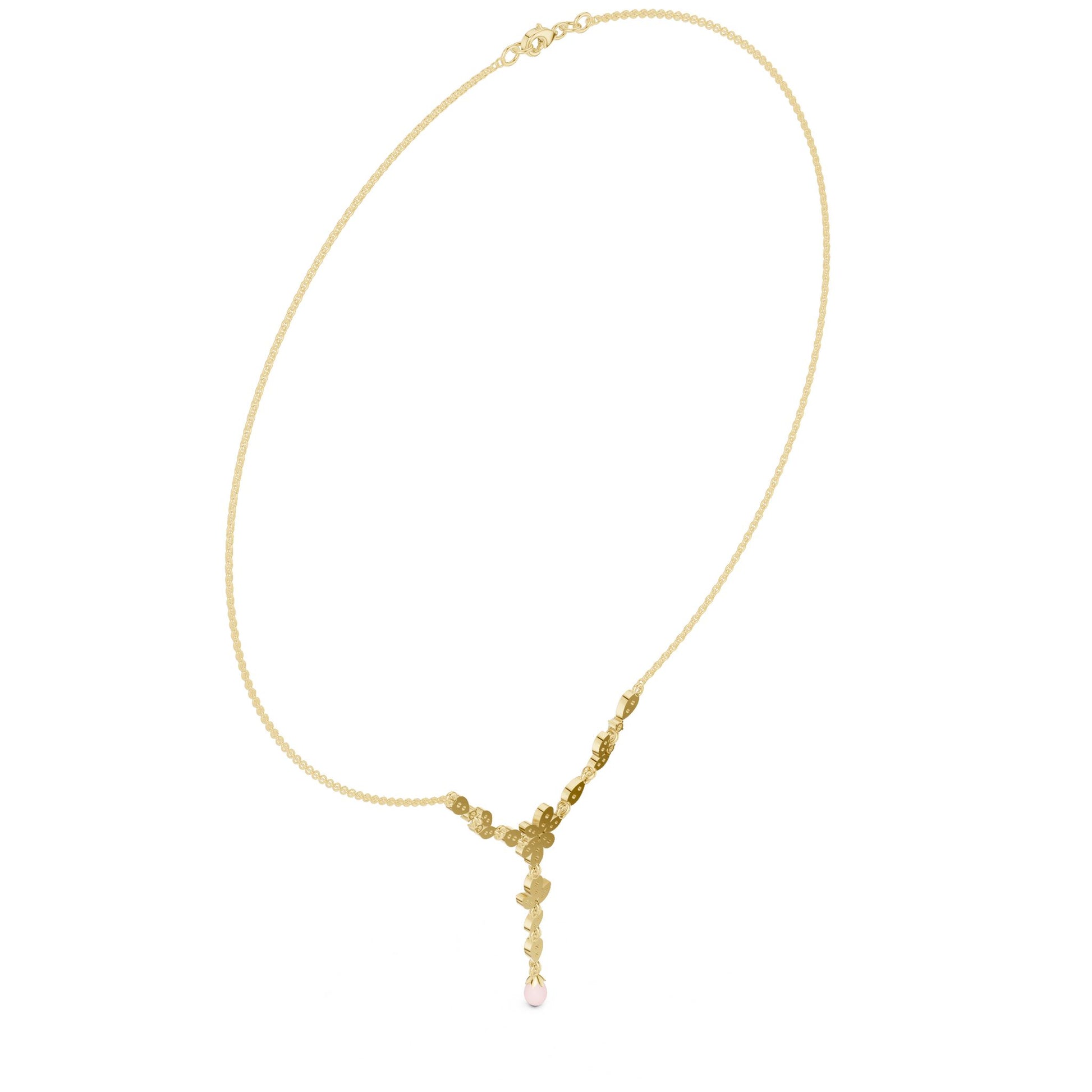Pear Lab Grown Diamond Side-Stone Pendant