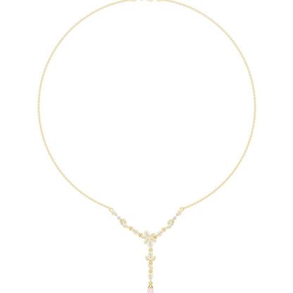 Pear Lab Grown Diamond Side-Stone Pendant