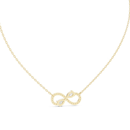 Pear Lab Grown Diamond Side-Stone Pendant
