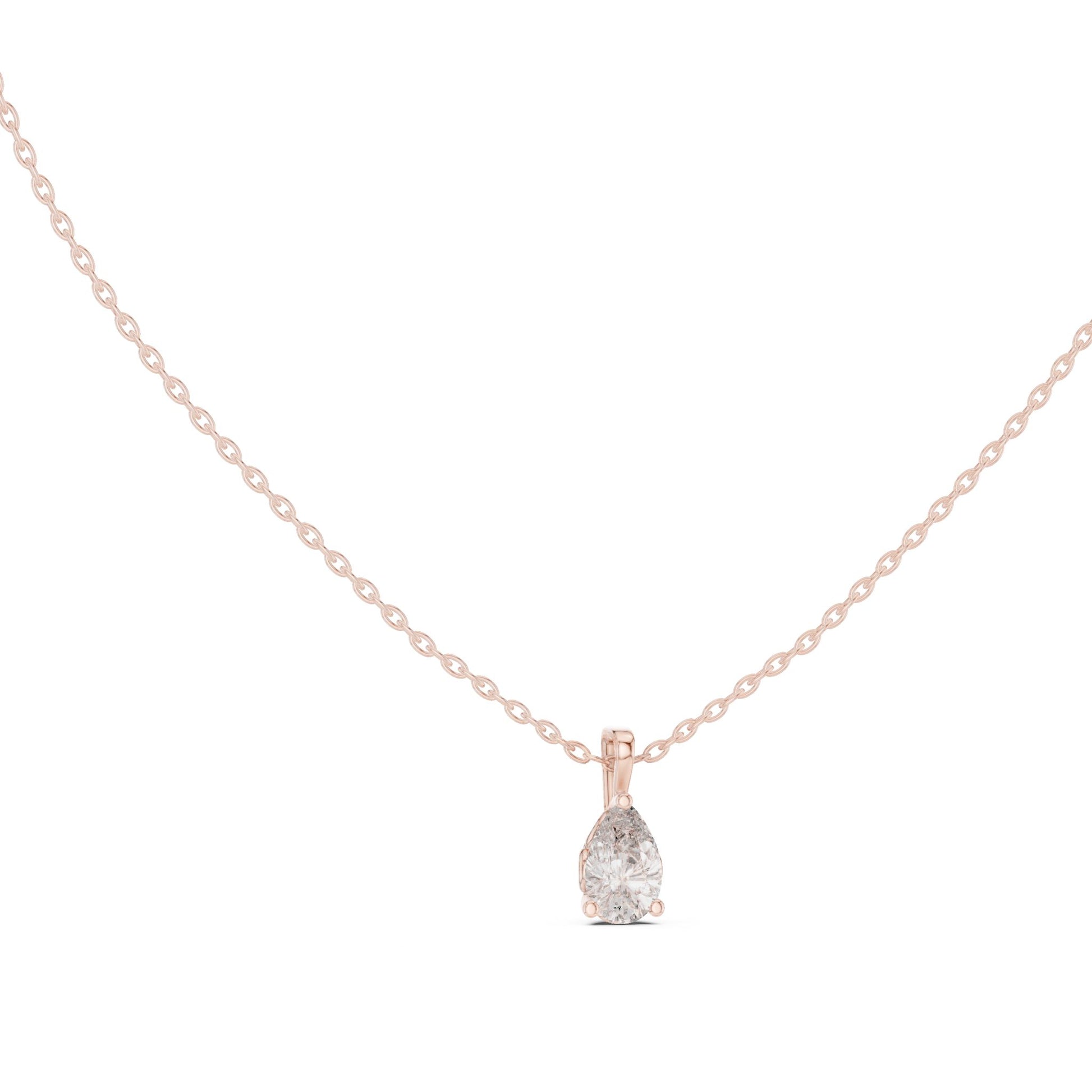 Pear Lab Grown Diamond Pendant