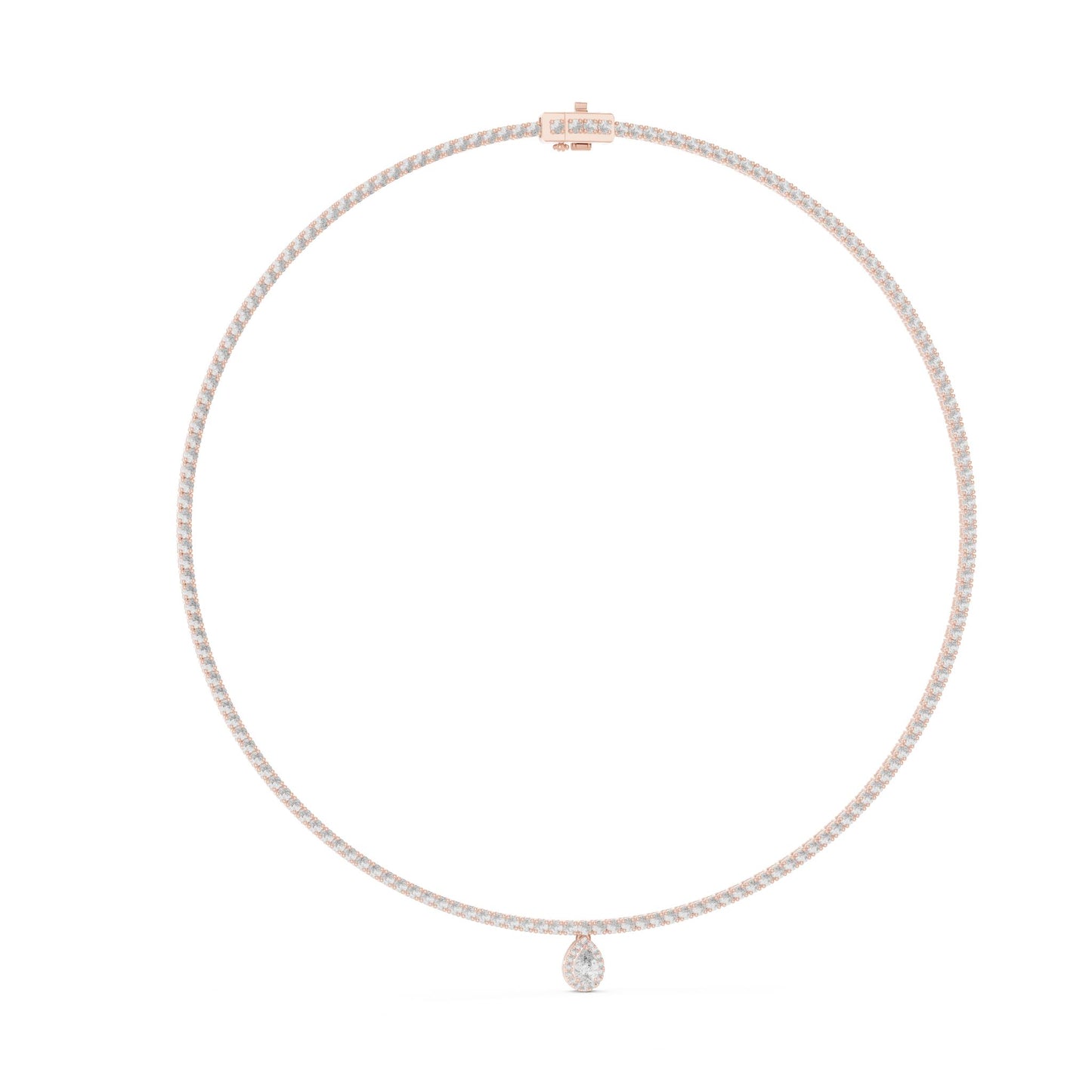 Pear Lab Grown Diamond Pendant