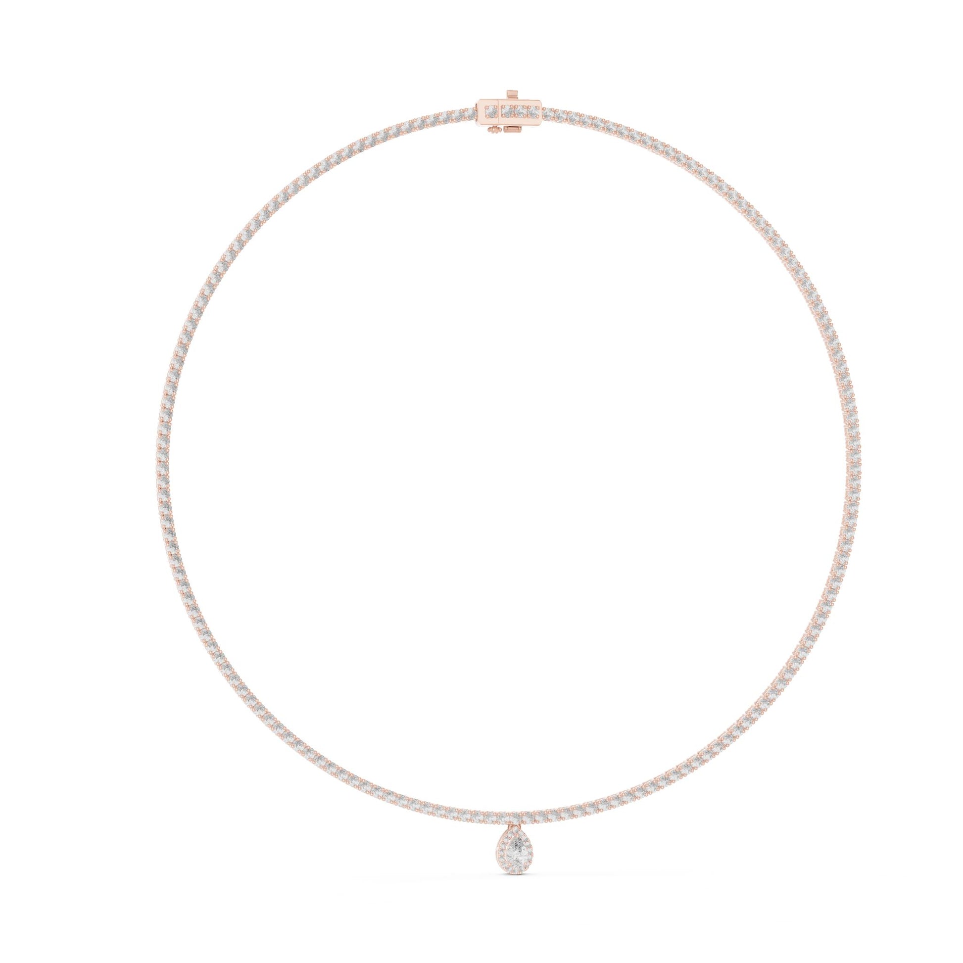 Pear Lab Grown Diamond Pendant