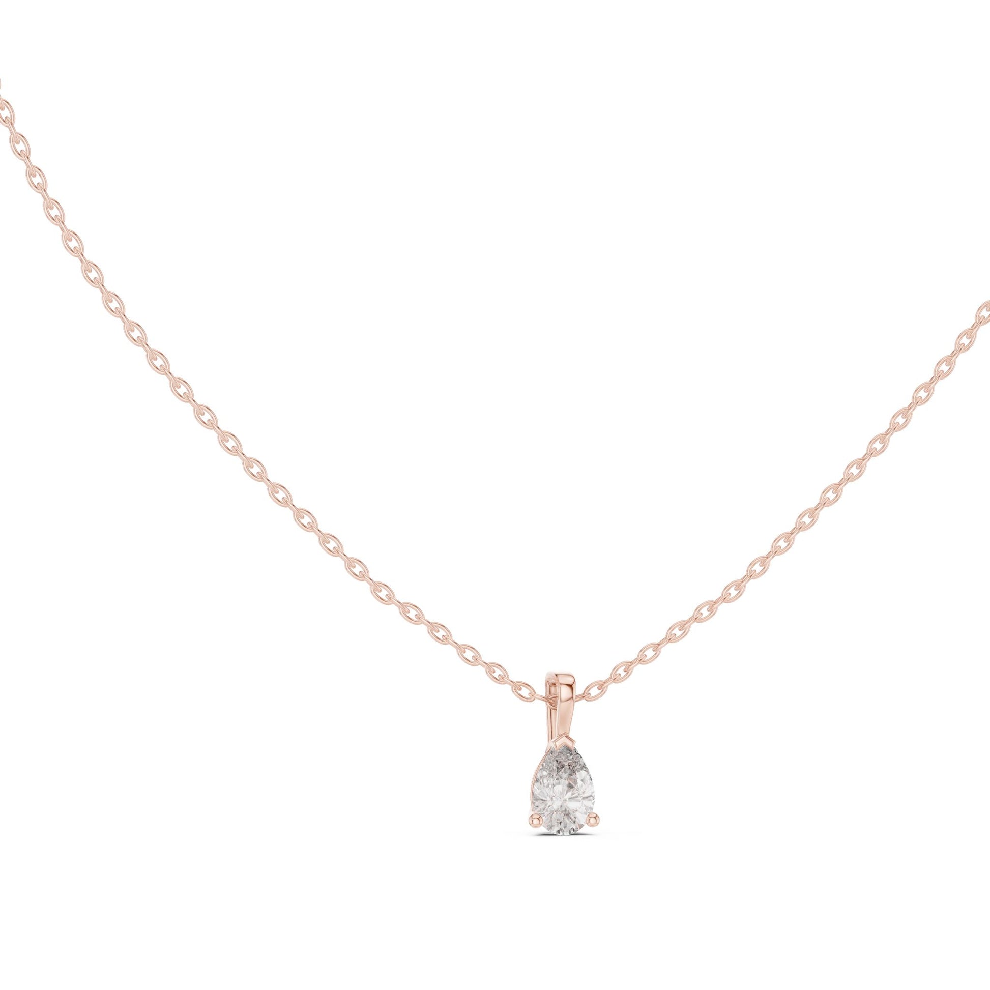 Pear Lab Grown Diamond Pendant