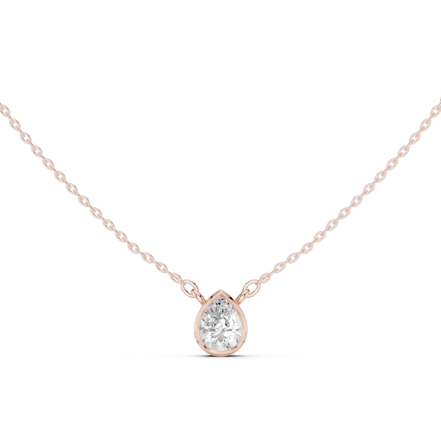Pear Lab Grown Diamond Pendant
