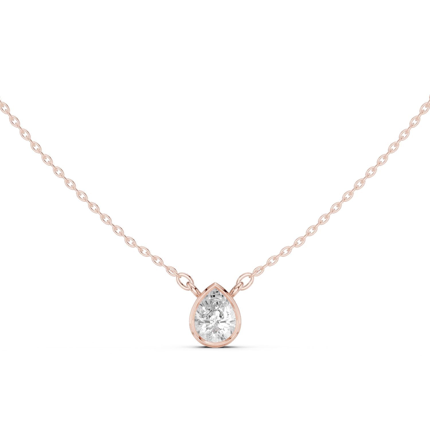 Pear Lab Grown Diamond Pendant