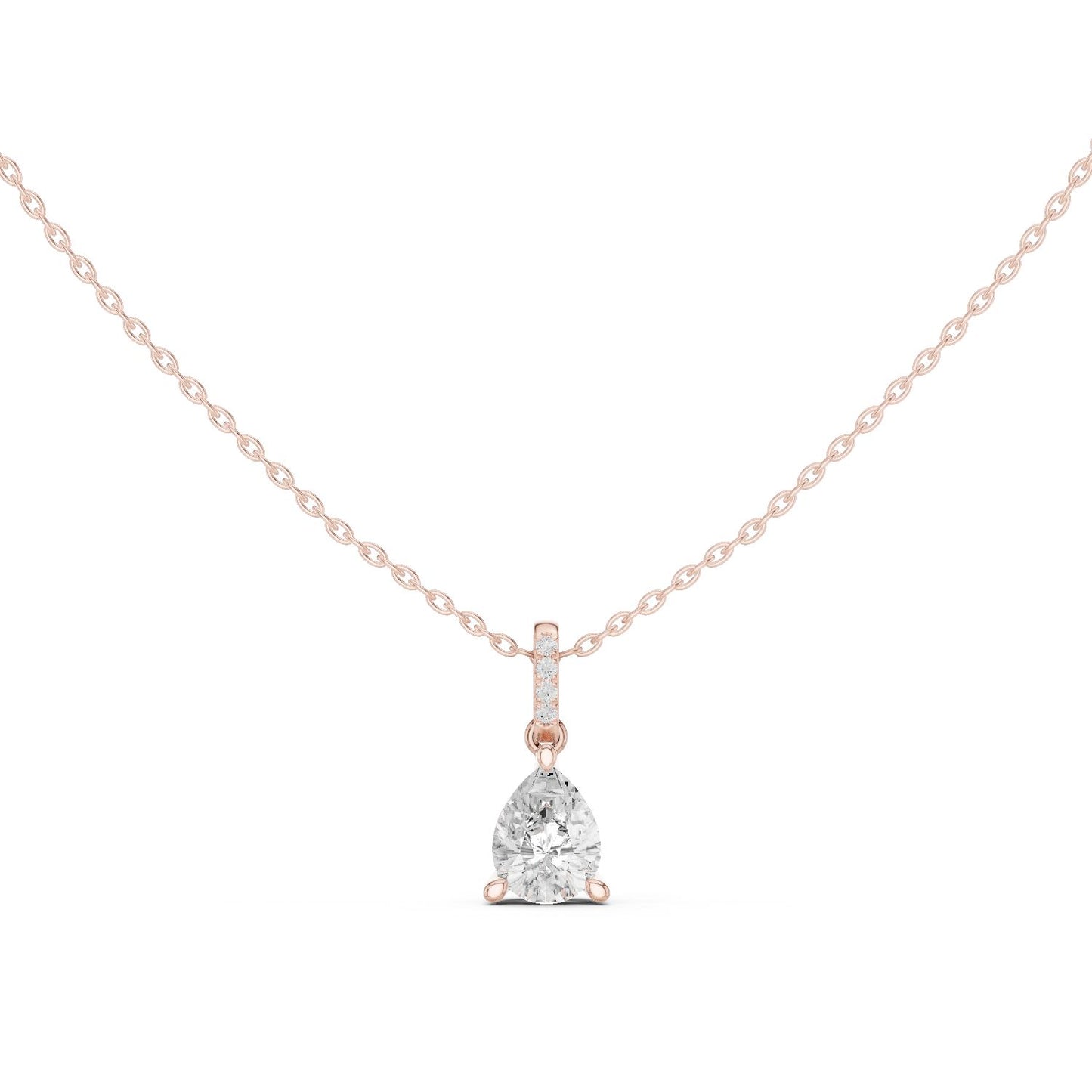 Pear Lab Grown Diamond Pendant