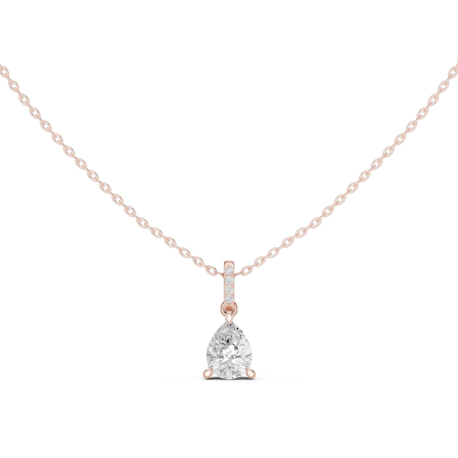 Pear Lab Grown Diamond Pendant
