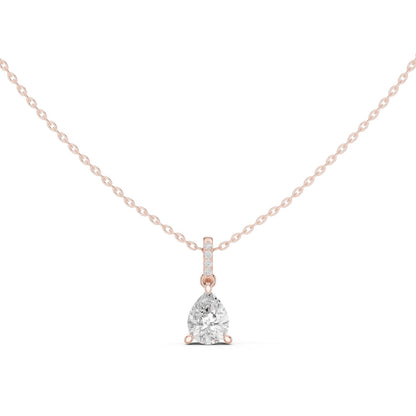 Pear Lab Grown Diamond Pendant