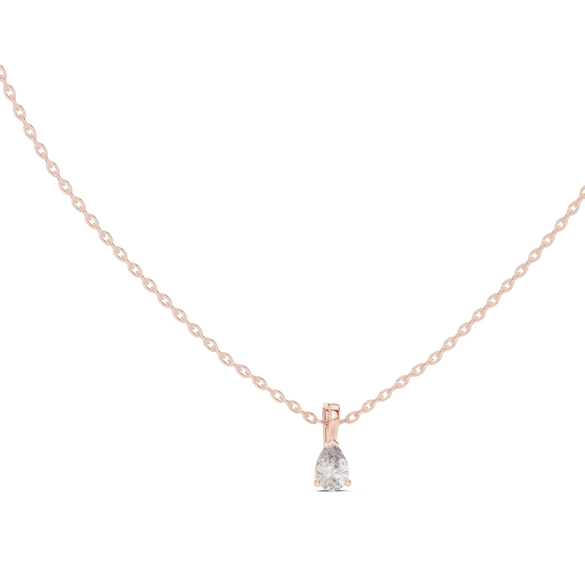 Pear Lab Grown Diamond Pendant