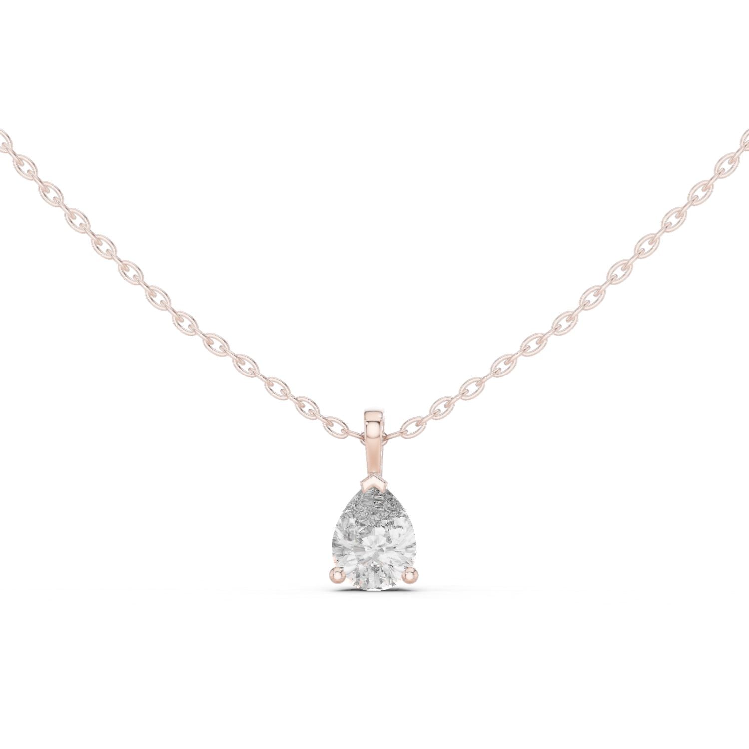 Pear Lab Grown Diamond Pendant