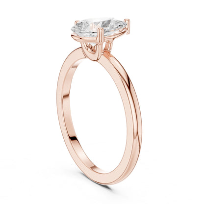 Pear Lab Grown Diamond Solitaire Engagement Ring