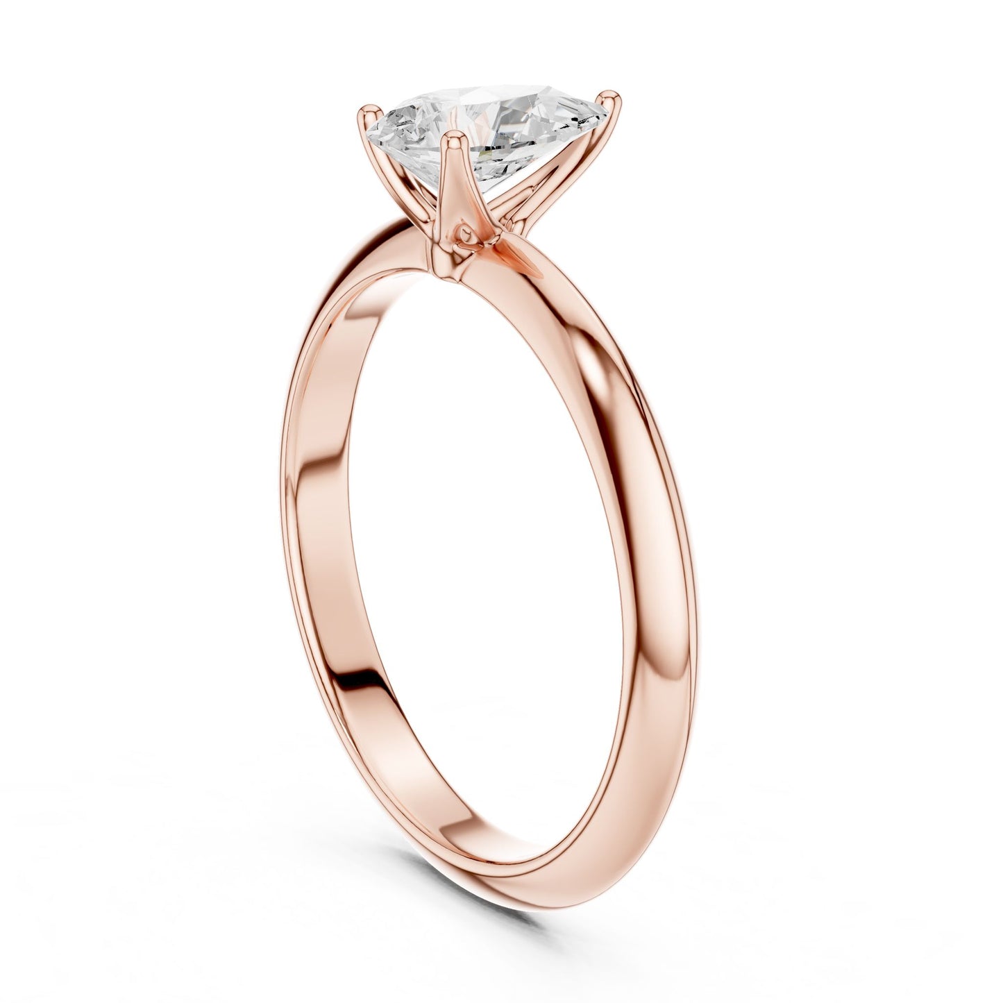 Pear Lab Grown Diamond Solitaire Engagement Ring