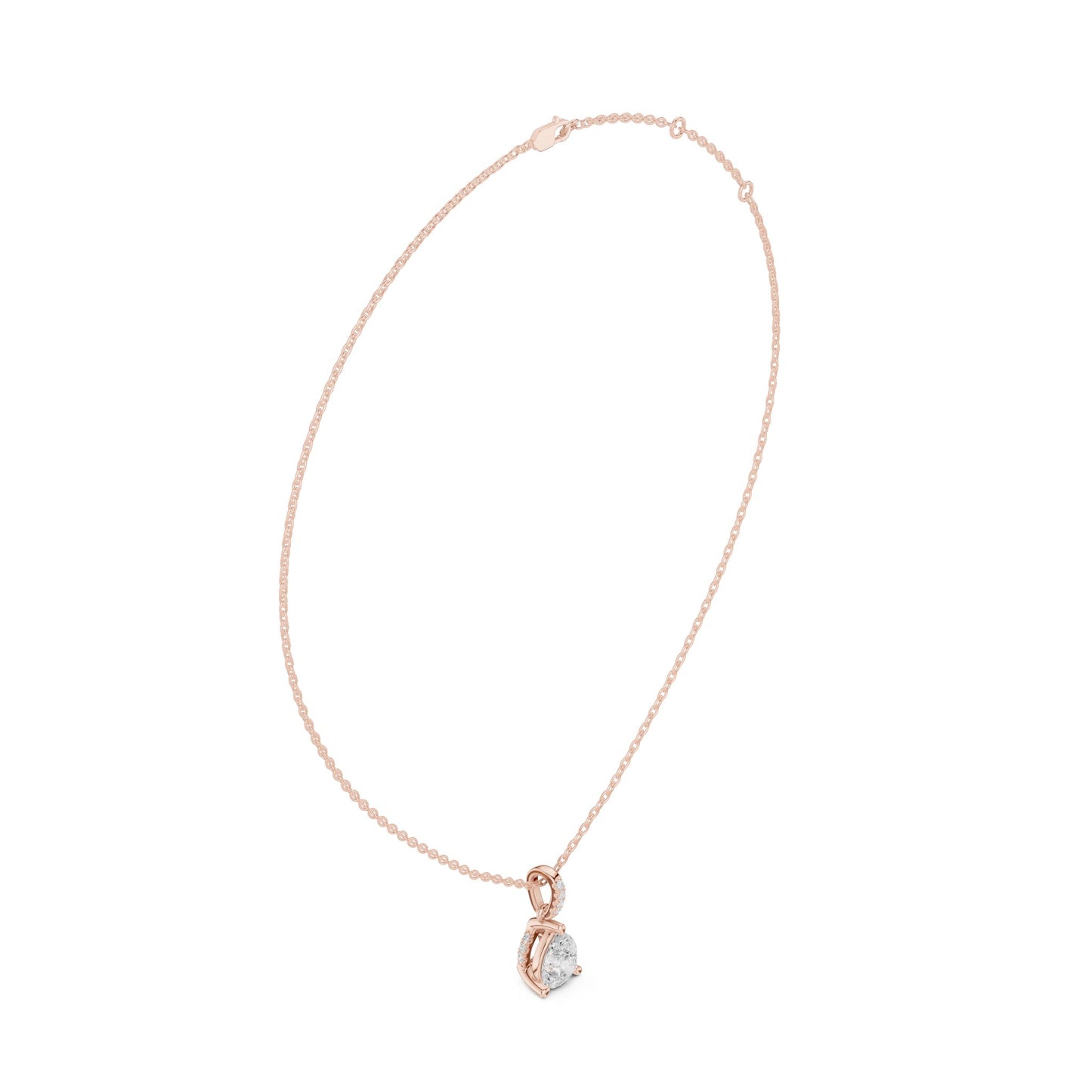 Pear Lab Grown Diamond Pendant
